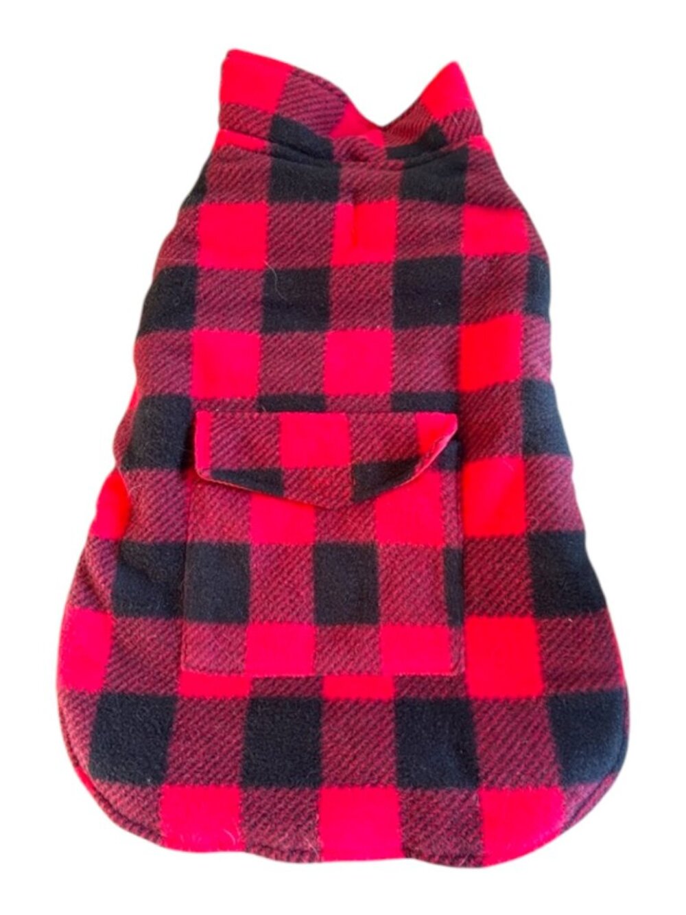 NWOT Scenereal Reversible Dog Winter Jacket Red Buffalo Plaid & Red Puffer Vest